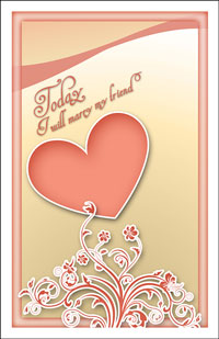 Wedding Program Cover Template 9A - Graphic 4